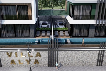 Alanya Alya 1 Sitesinde  Satılık  Lüks Villa