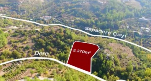Alanya Sapadere'de 5370 m2 Satılık Tarla